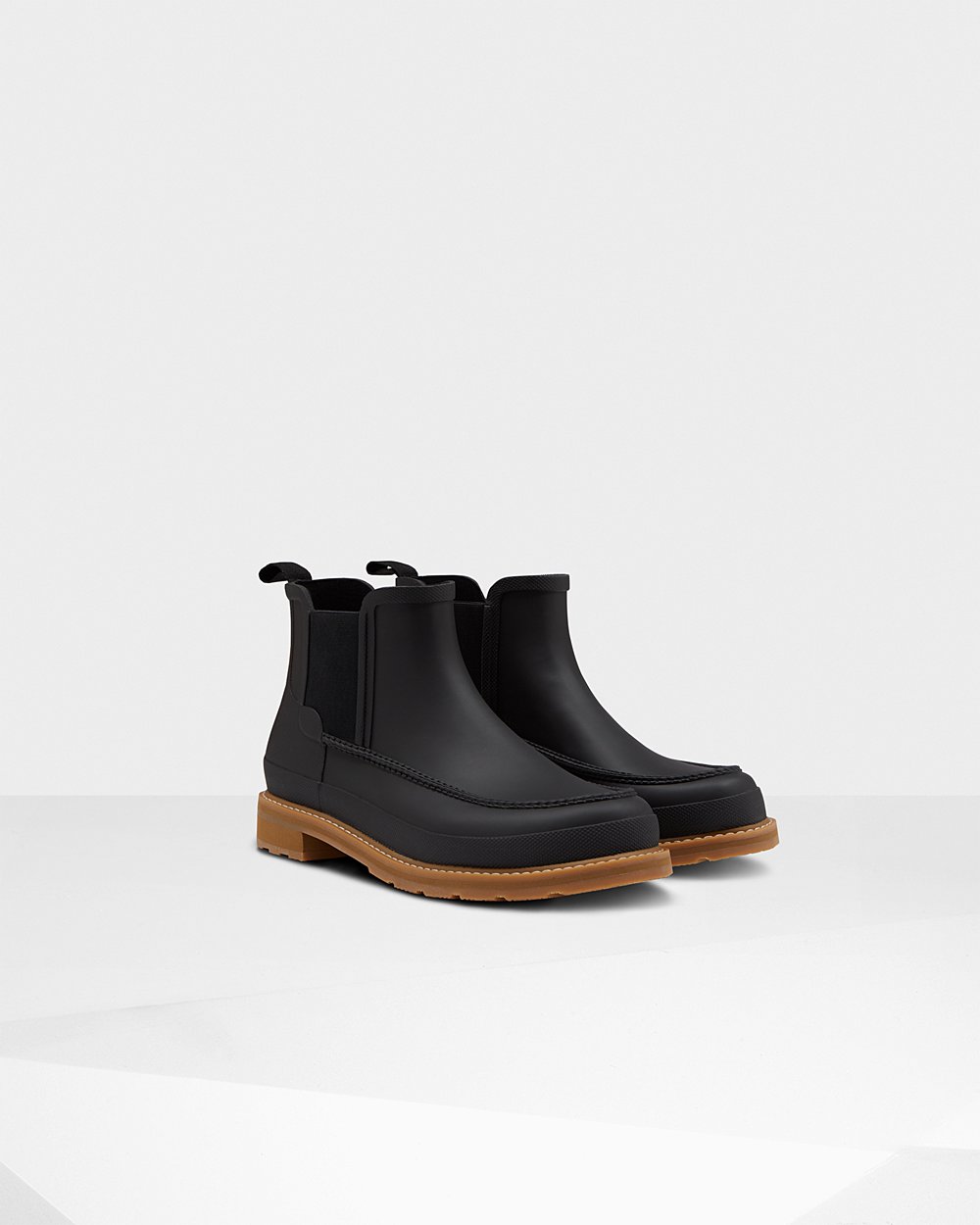 Botas Chelsea Hunter Homem Pretas - Original Moc Toe - 37YQKGZMD